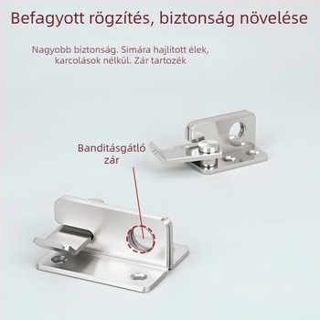 Pillangózár házikedvencek ketrecéhez, rozsdamentes acél, modell mc-zymk, mechanikusan polírozott felület, modern stílus