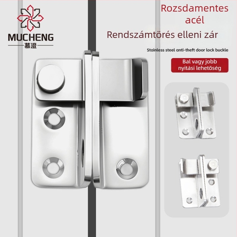 Pillangózár házikedvencek ketrecéhez, rozsdamentes acél, modell mc-zymk, mechanikusan polírozott felület, modern stílus