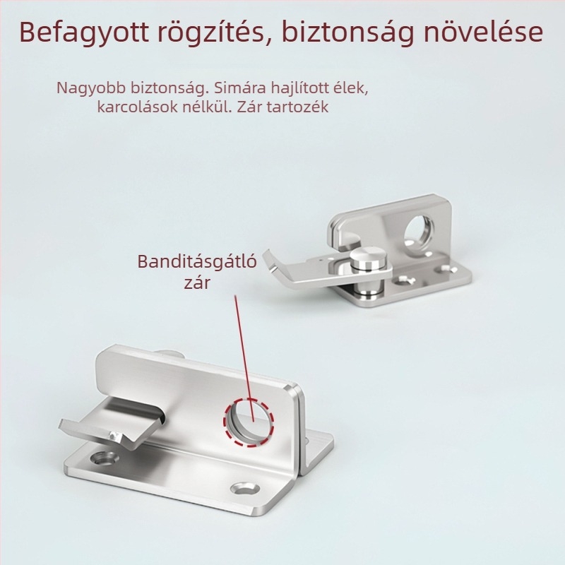 Pillangózár házikedvencek ketrecéhez, rozsdamentes acél, modell mc-zymk, mechanikusan polírozott felület, modern stílus