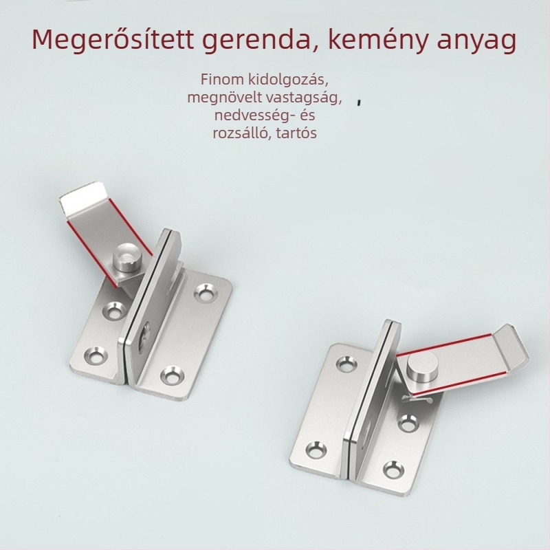 Pillangózár házikedvencek ketrecéhez, rozsdamentes acél, modell mc-zymk, mechanikusan polírozott felület, modern stílus