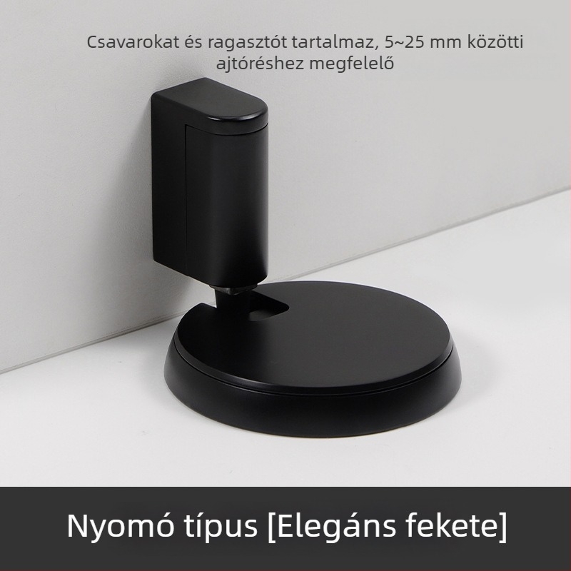 Ajtó stopper, kazettás típus, mágnesmentes cinkötvözetből, padlóhoz rögzítve, kézi működtetés, hálószoba ajtóihoz