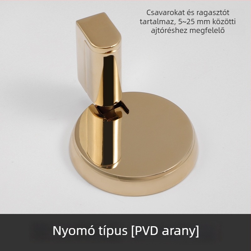 Ajtó stopper, kazettás típus, mágnesmentes cinkötvözetből, padlóhoz rögzítve, kézi működtetés, hálószoba ajtóihoz