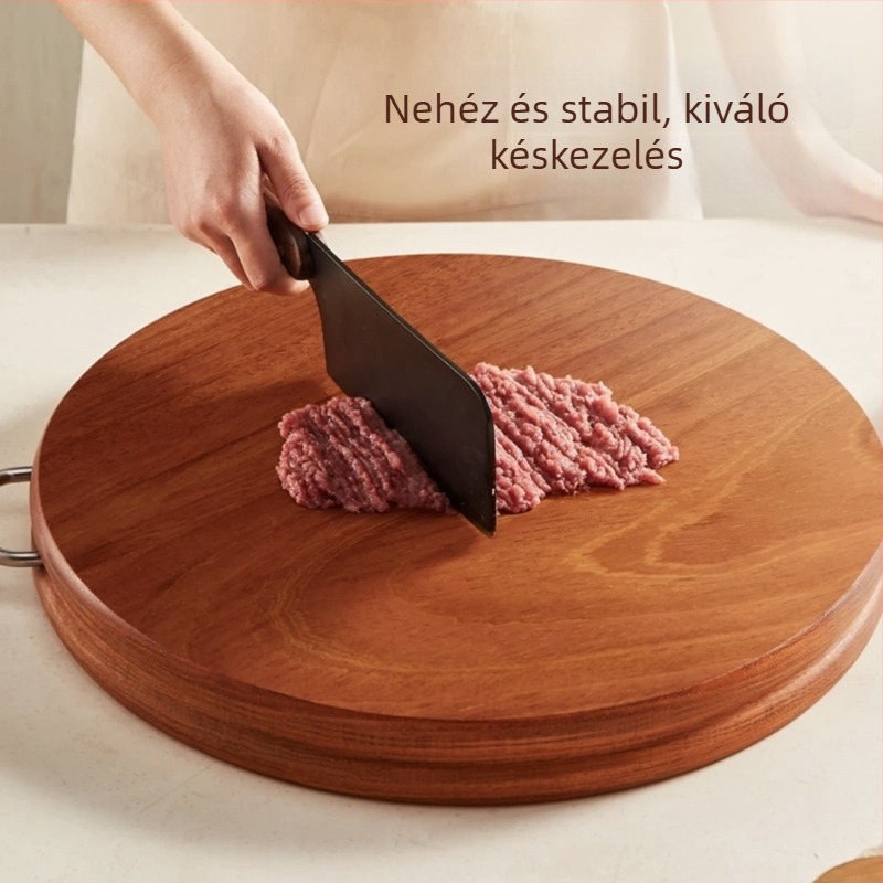 Prémium kétoldalas vágódeszka tömörfából, tartós, csúszásmentes konyhai használatra
