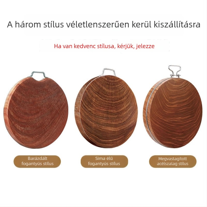Prémium kétoldalas vágódeszka tömörfából, tartós, csúszásmentes konyhai használatra