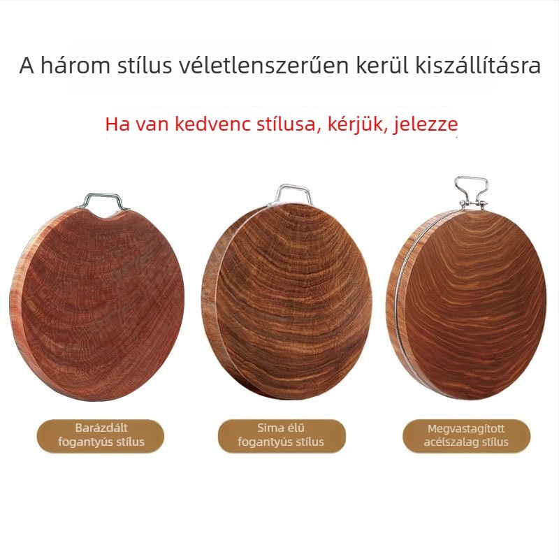 Prémium kétoldalas vágódeszka tömörfából, tartós, csúszásmentes konyhai használatra