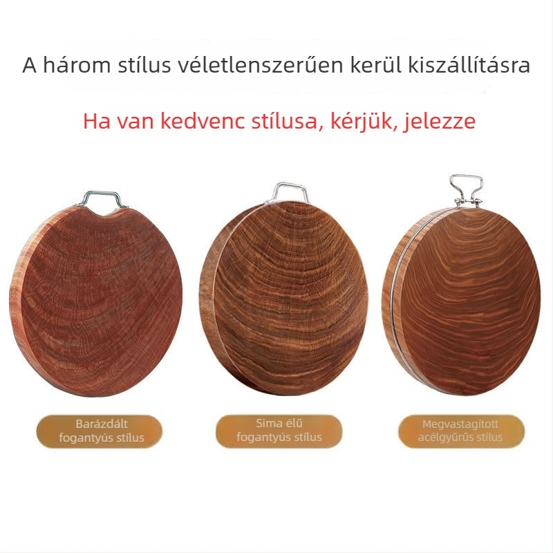 Prémium kétoldalas vágódeszka tömörfából, tartós, csúszásmentes konyhai használatra