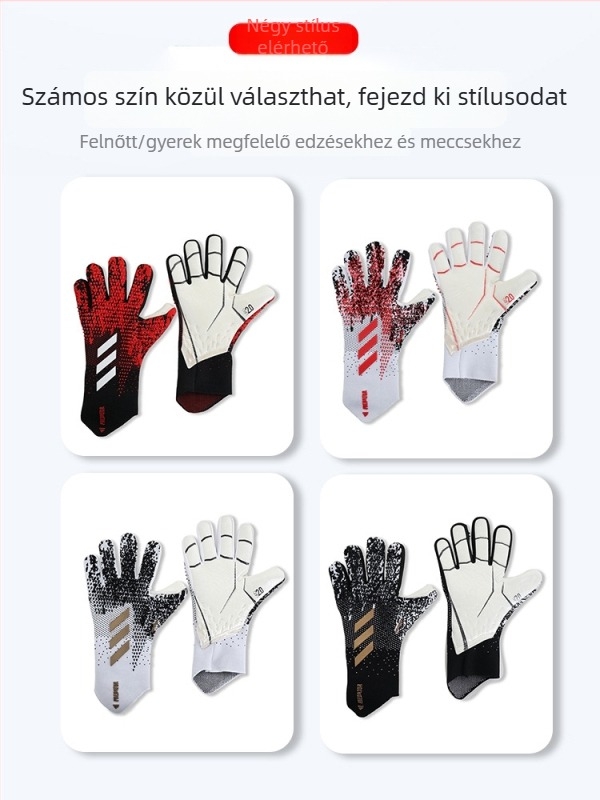 Futballkapus kesztyű - gumi, uniszex, testreszabható, meccsre és edzésre