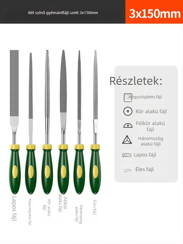 Shengda Fájl- és csiszoló készlet, assortált fájlok kettős mintázattal, ötvözet anyag, testreszabható feldolgozás