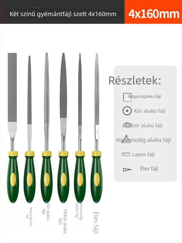 Shengda Fájl- és csiszoló készlet, assortált fájlok kettős mintázattal, ötvözet anyag, testreszabható feldolgozás