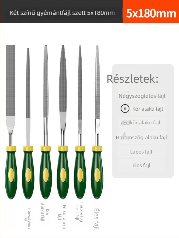 Shengda Fájl- és csiszoló készlet, assortált fájlok kettős mintázattal, ötvözet anyag, testreszabható feldolgozás