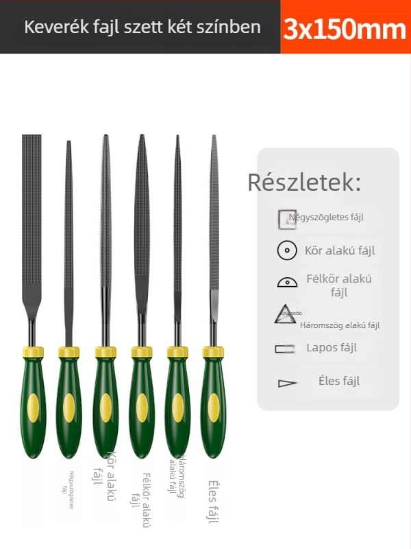 Shengda Fájl- és csiszoló készlet, assortált fájlok kettős mintázattal, ötvözet anyag, testreszabható feldolgozás