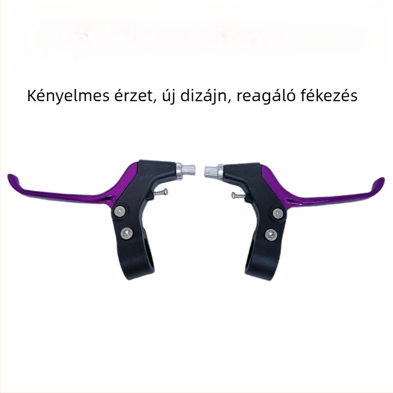 Fékkar kerékpárhoz, univerzális, fél alumínium modell, ujjal történő fékezés, alkalmas összecsukható, hegyi és gyerek kerékpárokhoz