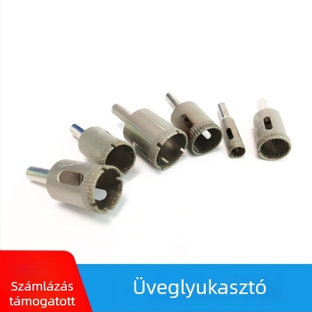 Jin Roma Üveg- és Márványfúró Készlet – Lyuknyitás, Csiszolás és Körítés, Pozicionáló Fúró