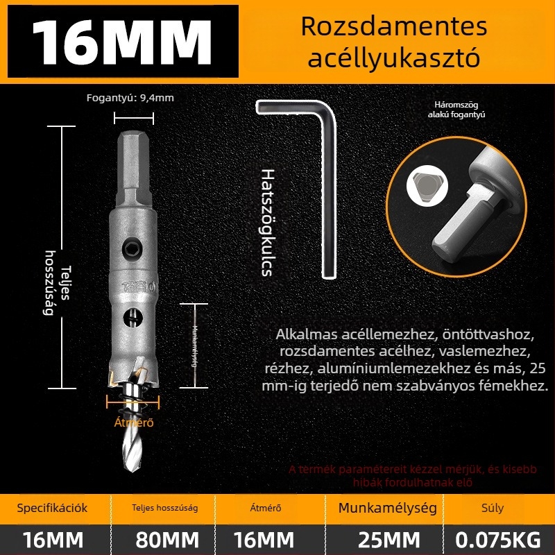 Topson Karbid Lyuknyitó Vasakhoz – Ipari Minőség, Kopásálló Rozsdamentes Acél