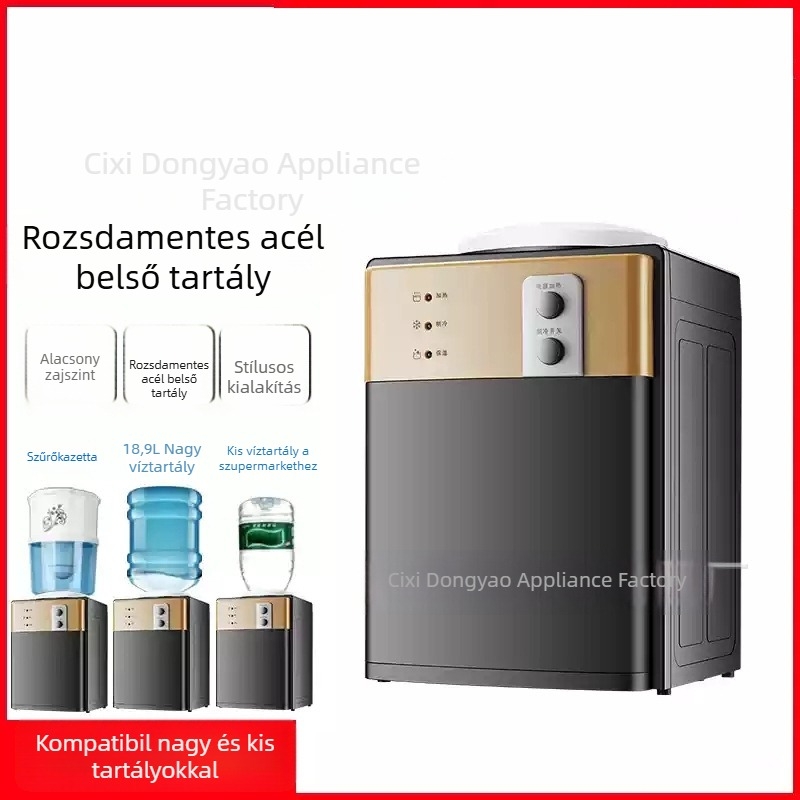 Vízadagoló – asztali kivitel, meleg és hideg, 550W, élelmiszerbarát PP burkolat, automatikus kikapcsolás