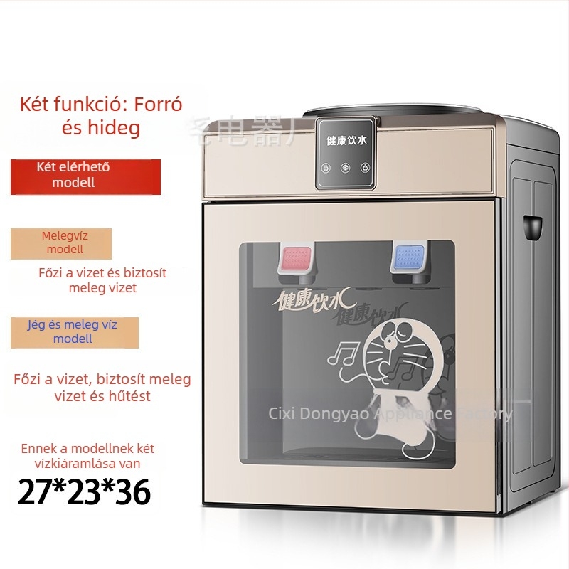 Vízadagoló – asztali kivitel, meleg és hideg, 550W, élelmiszerbarát PP burkolat, automatikus kikapcsolás