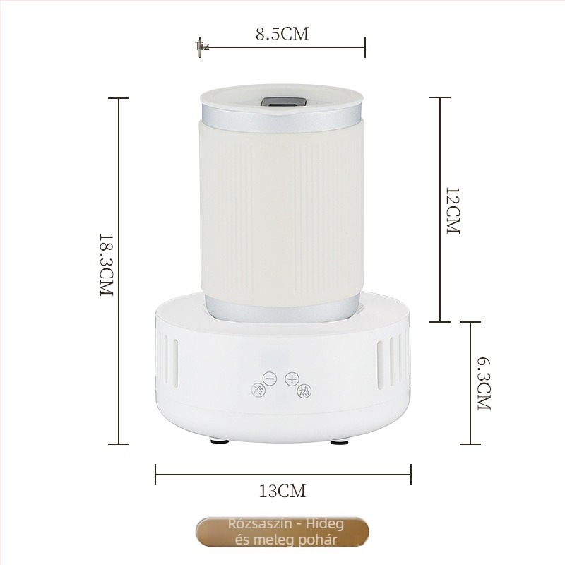 Qundele kettős használatú hideg/meleg pohár, gyors hűtés, 500 ml, 36W, érintéses vezérlés