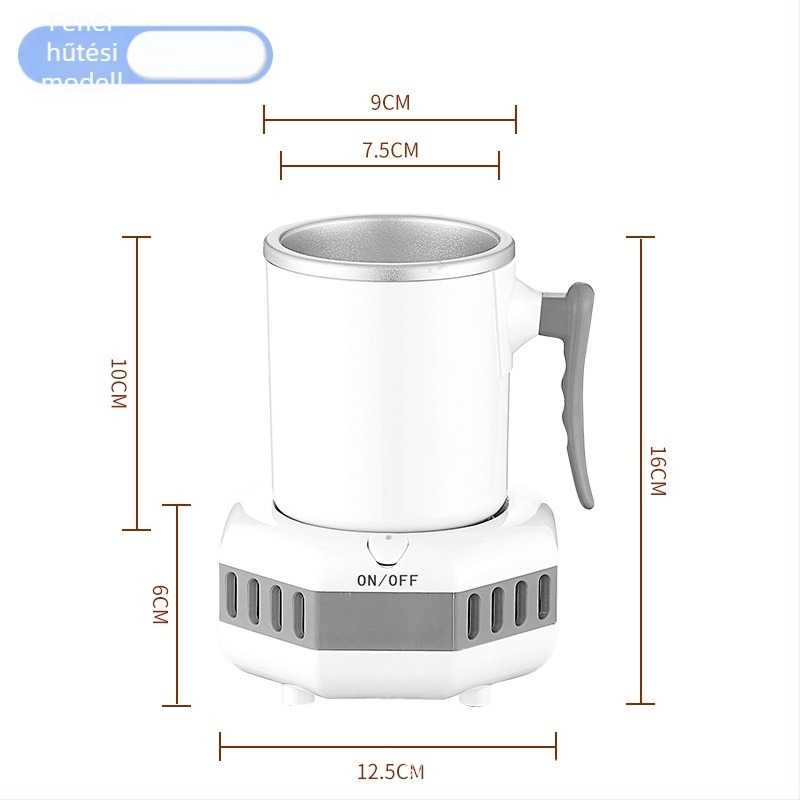 Qundele kettős használatú hideg/meleg pohár, gyors hűtés, 500 ml, 36W, érintéses vezérlés