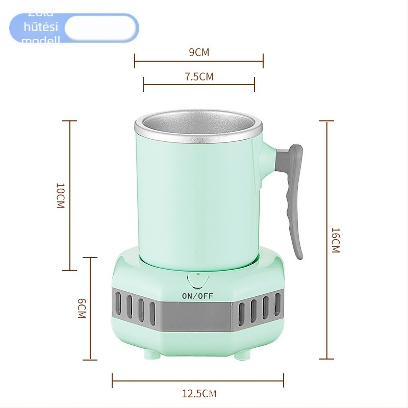 Qundele kettős használatú hideg/meleg pohár, gyors hűtés, 500 ml, 36W, érintéses vezérlés