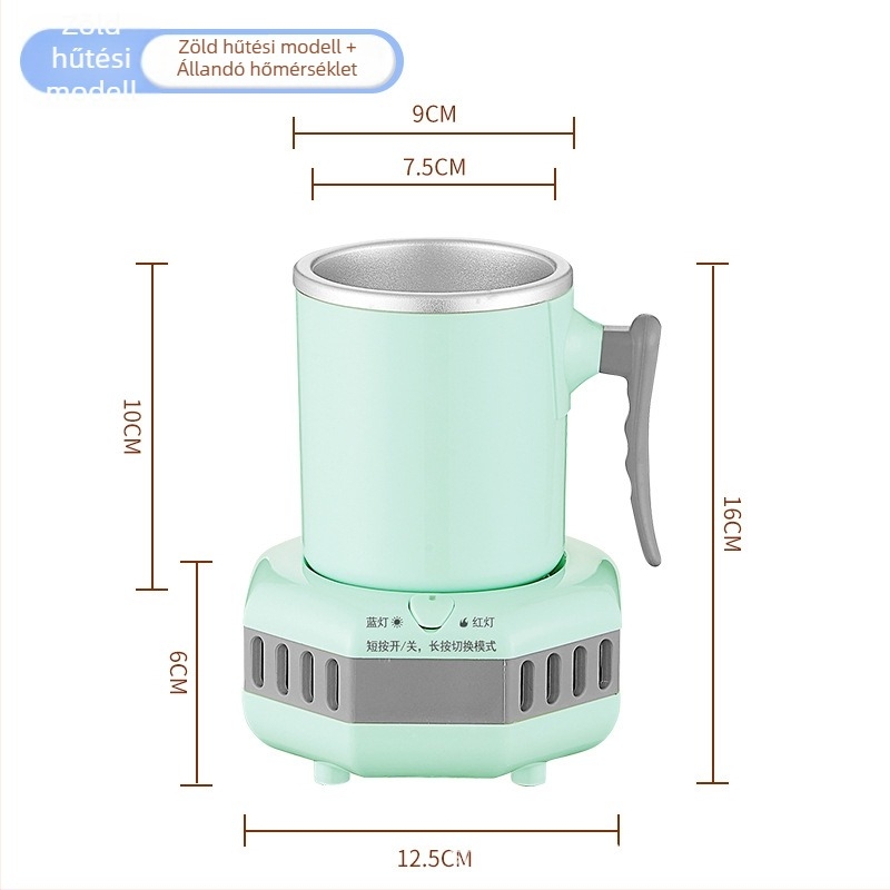 Qundele kettős használatú hideg/meleg pohár, gyors hűtés, 500 ml, 36W, érintéses vezérlés