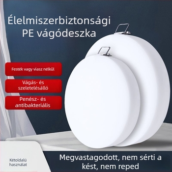 Élelmiszer-minőségű PE kör alakú vágódeszka, színes kódolású, vastag, konyha és hotel használatra