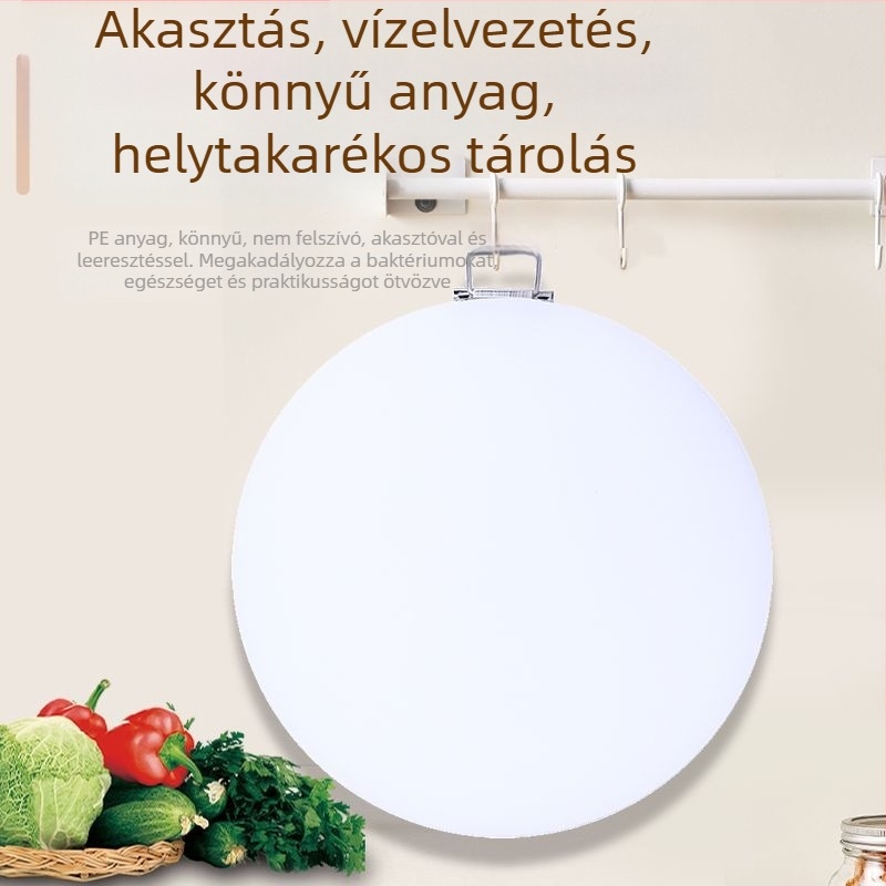 Élelmiszer-minőségű PE kör alakú vágódeszka, színes kódolású, vastag, konyha és hotel használatra