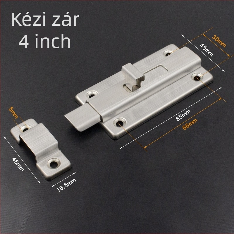 Ajtózár típus A – alumíniumötvözet, matt felület, modell 2024.5.16 four-color latch, modern egyszerű stílus