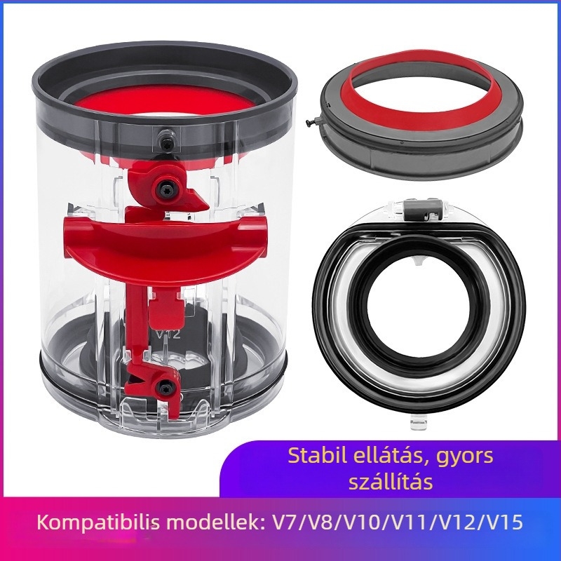 Puosen Dyson porgyűjtőedény tömítőgyűrű és alsó fedél kompatibil V7/V8/V10/SV11/V12 – fogyóeszköz otthoni használatra