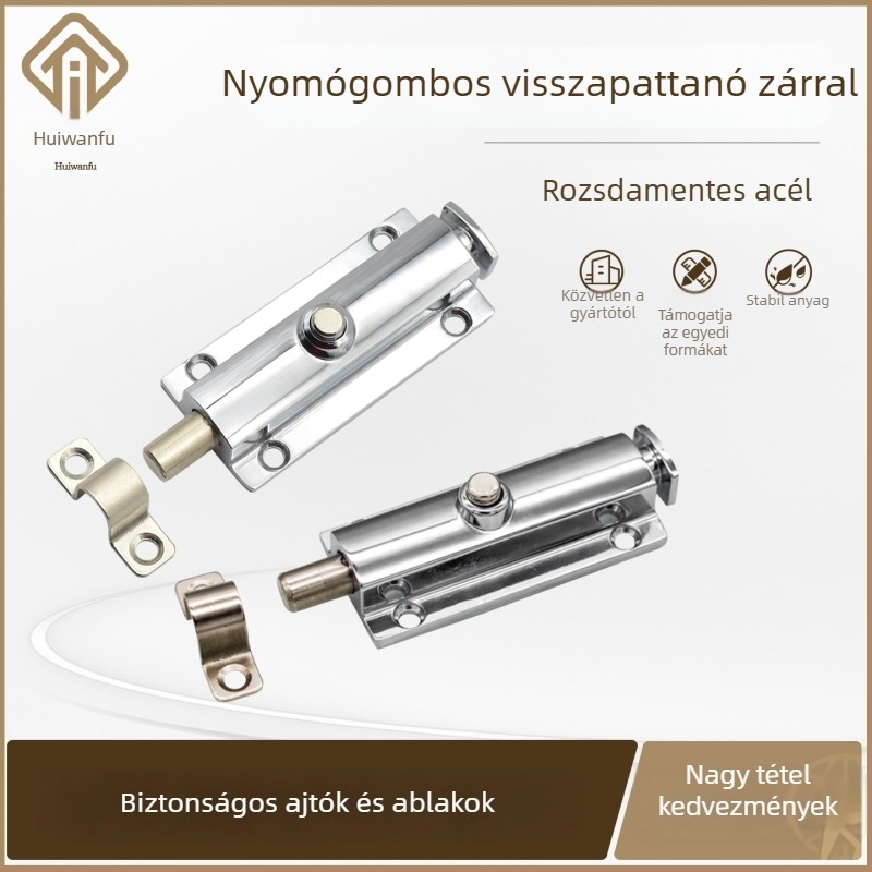 Pillangózár (Modell Xk1005; Anyag: 201 rozsdamentes acél; Felület: polírozott; Márka: Huiwanfu)