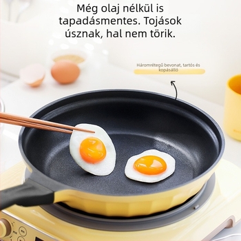 Elektronikus öntöttvas edény tapadásmentes kerámiabevonattal, üvegfedő, gyors hővezetés, modell Jg-214028, tömeg 2,5 kg