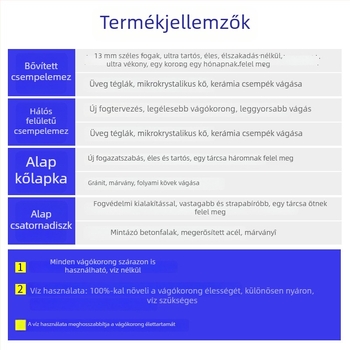 Diamant vágókorong szögvágóhoz – cementhez, kőhöz, márványhoz és betonhoz – Dai en tools