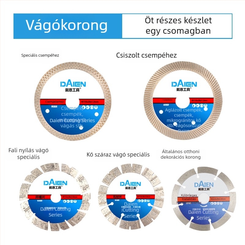 Diamant vágókorong szögvágóhoz – cementhez, kőhöz, márványhoz és betonhoz – Dai en tools