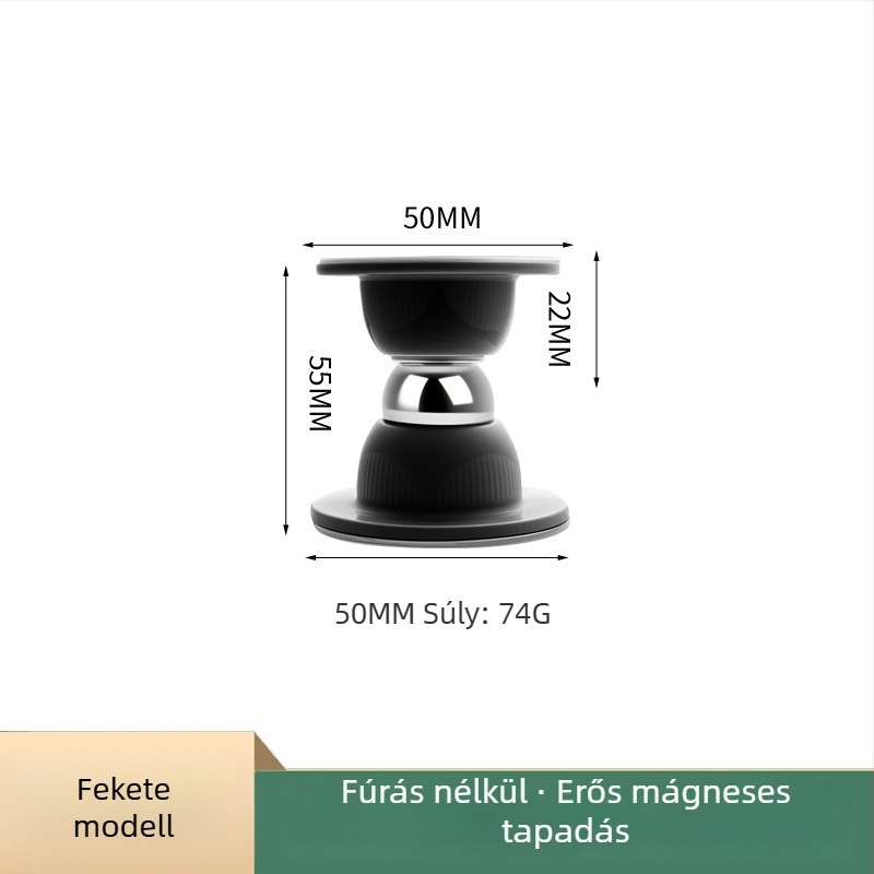 Ajtó stopper – Mágneses ajtófogó, PP anyag, Falra szerelt kivitel, Elektroplating felület, Modern minimál stílus