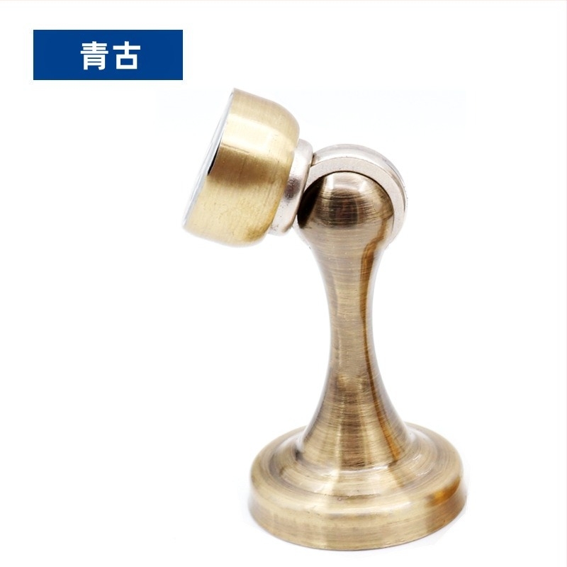 Ajtóstopper, Modell Yasabi 828, Rozsdamentes acél, Fúrás nélkül, Padlóra szerelhető, Automatikus