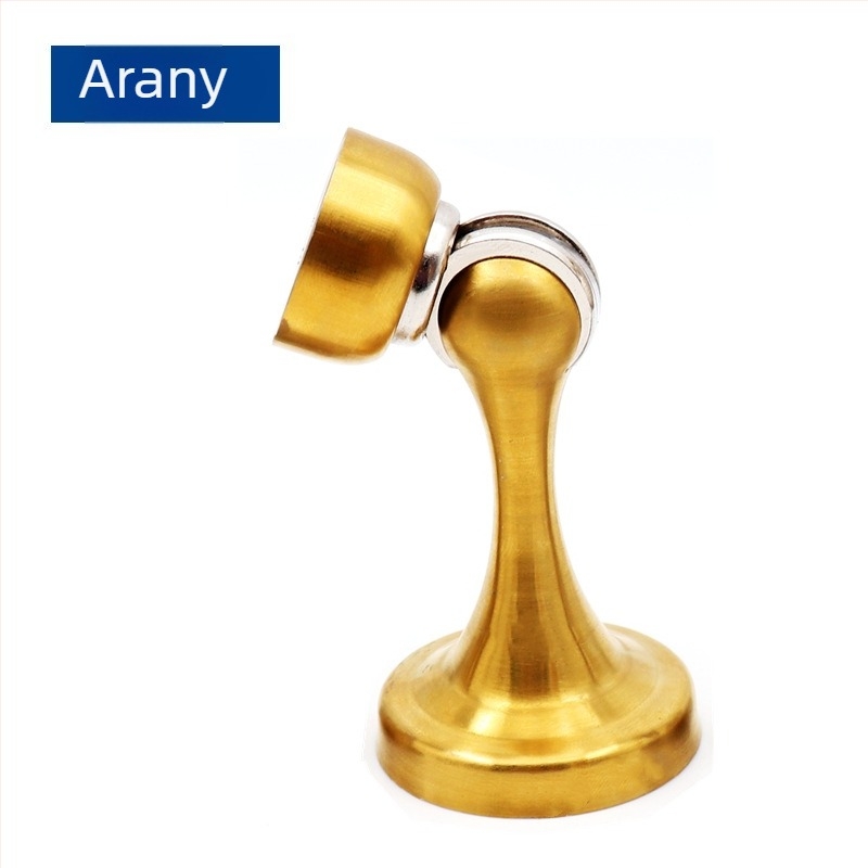 Ajtóstopper, Modell Yasabi 828, Rozsdamentes acél, Fúrás nélkül, Padlóra szerelhető, Automatikus