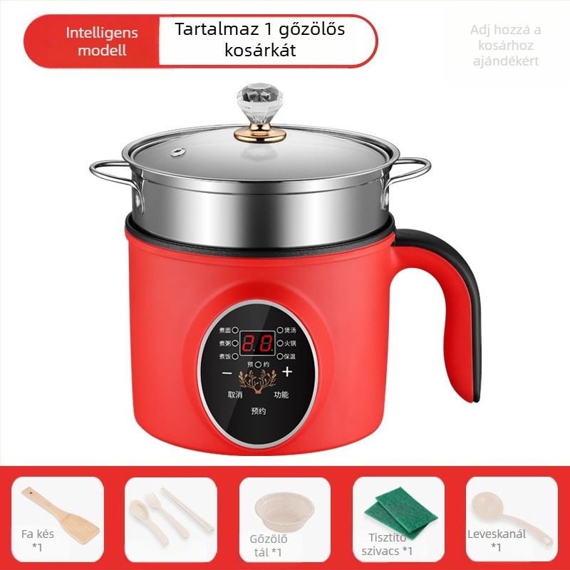 Bo Bo JXJ-30 elektromos főzőedény, kapacitás ≤2 L, 2–3 személyre, mechanikus és mikroprocesszoros vezérlés, tapadásmentes kerámia belső, 110–220 V