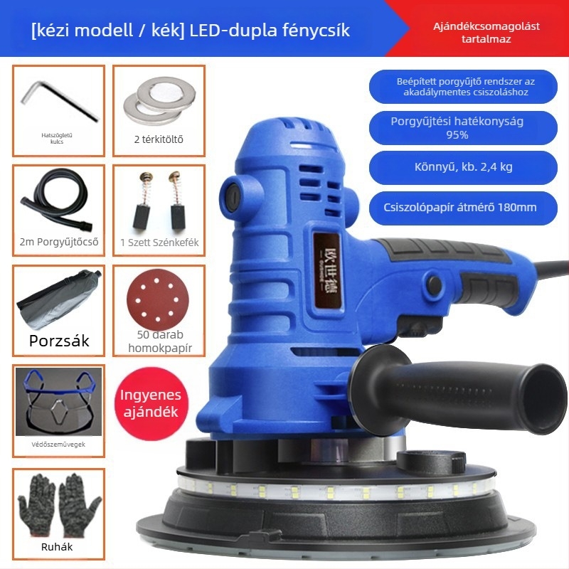 Enned Kompakt Falcsiszoló – Pormentes Csiszolás és Vakolat Polírozás (Brand: Enned)