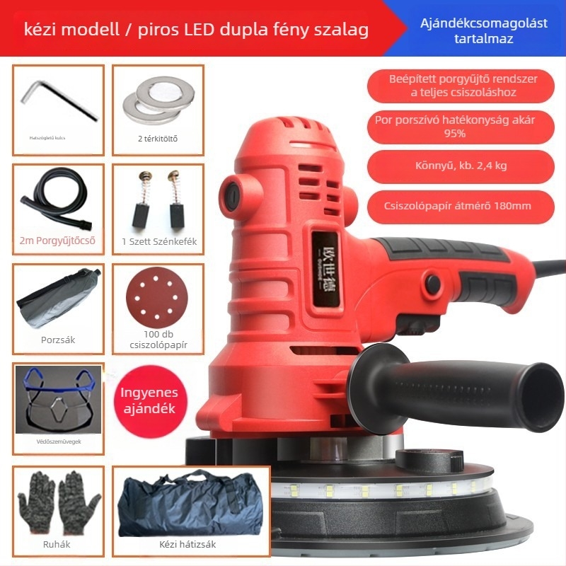 Enned Kompakt Falcsiszoló – Pormentes Csiszolás és Vakolat Polírozás (Brand: Enned)