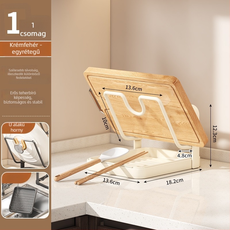 Konyhai tároló állvány - szénacél, többfunkciós, mozgatható, telepítés nélkül; téglalap alakú, modern minimalist szervező edényekhez, sapkákhoz és vágódeszkákhoz; sarok, munkalap vagy padlón álló