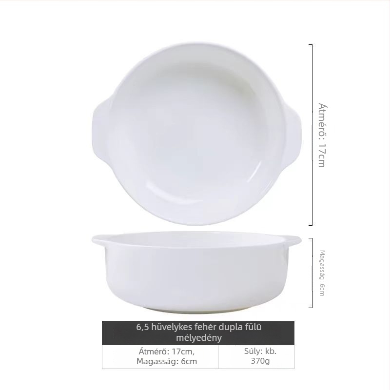 Csontporcelán tál, mély, kör alakú, >45% csontporcelán, alul-glazúros felület, mikrosütőben használható, logónyomás lehetőség