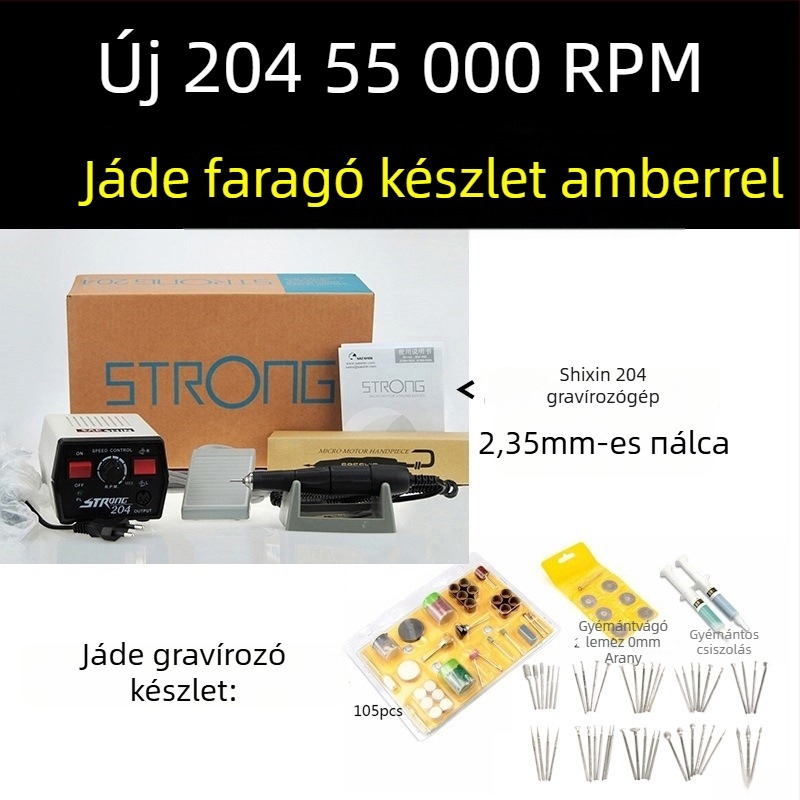 Shixin 204 Kompakt elektromos jade- és fa gravírozógép