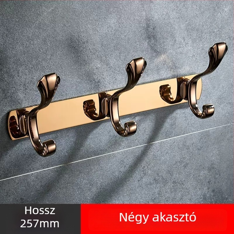 Fali ruhafogas, rozsdamentes acél, réz-titan bevonat, könnyed luxus stílus, Liang márka, 820 g