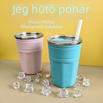 Nordic stílusú söröspohár, 304 rozsdamentes acélból, kapacitás 301–400 ml, tömeg 312 g, logó nyomtatás lehetséges