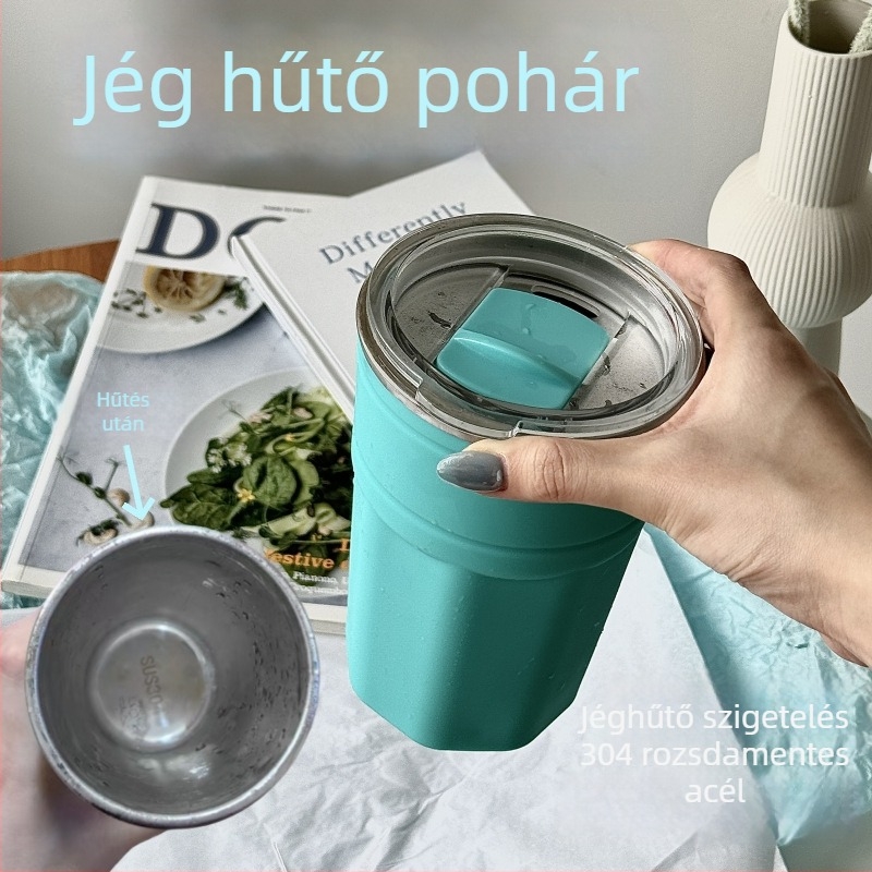 Nordic stílusú söröspohár, 304 rozsdamentes acélból, kapacitás 301–400 ml, tömeg 312 g, logó nyomtatás lehetséges