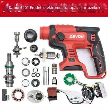 5401 modellű elektromos kalapács javító alkatrész készlet: rotor, állórész, nyomtatott áramkör, kapcsoló