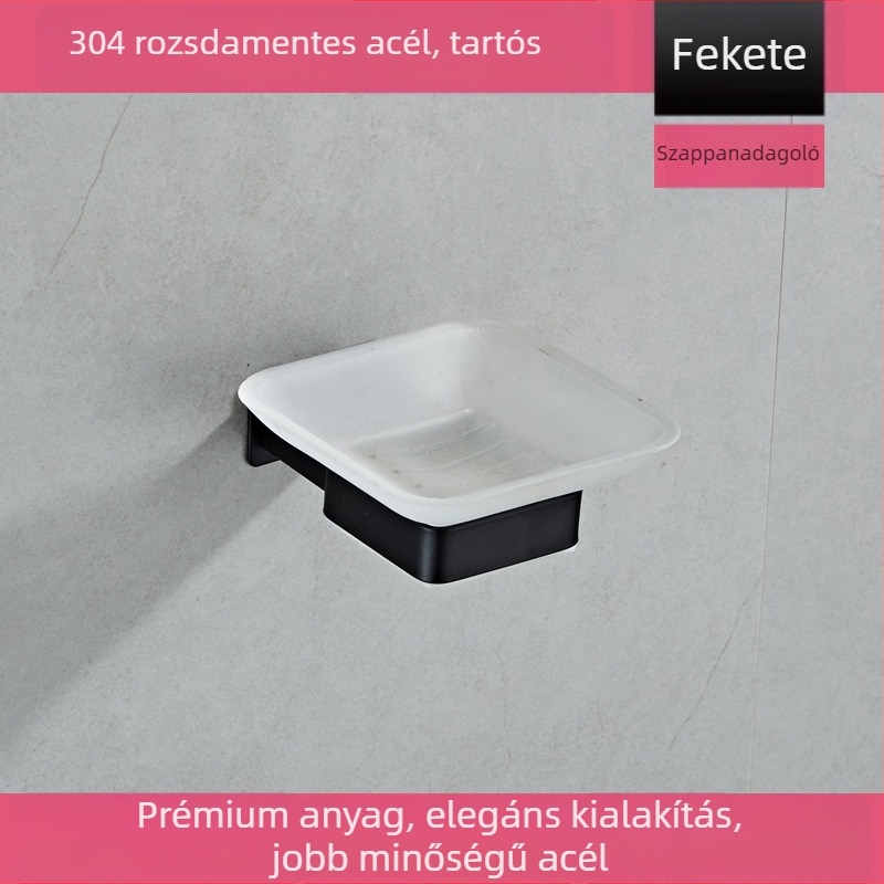 Modern letisztult fürdőszobai törölközőtartó, 304 rozsdamentes acélból, többszintű, CE tanúsítvány, teherbírás 30 kg