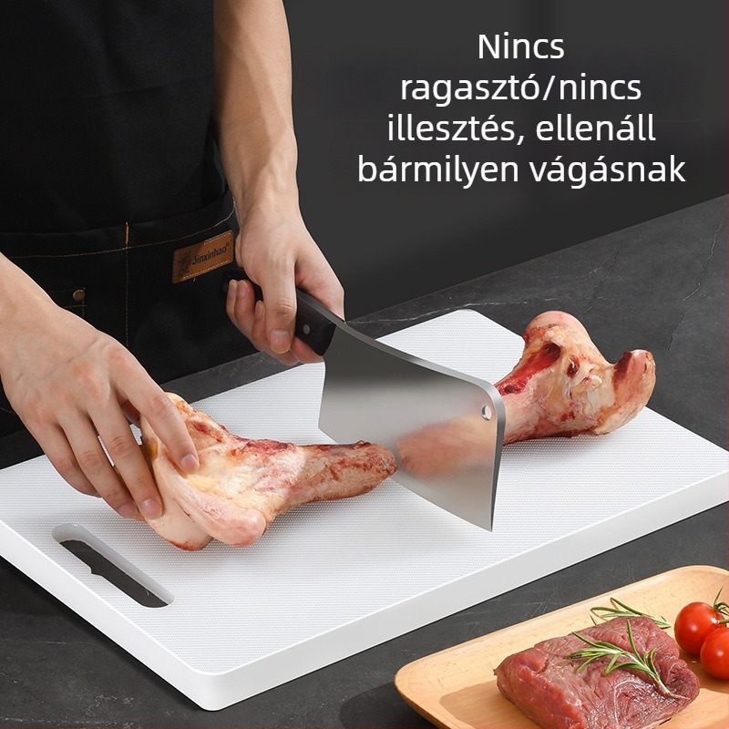 Konyhai antibakteriális szilikon vágódeszka, kétoldalas műanyag vágódeszka babaételek előkészítéséhez