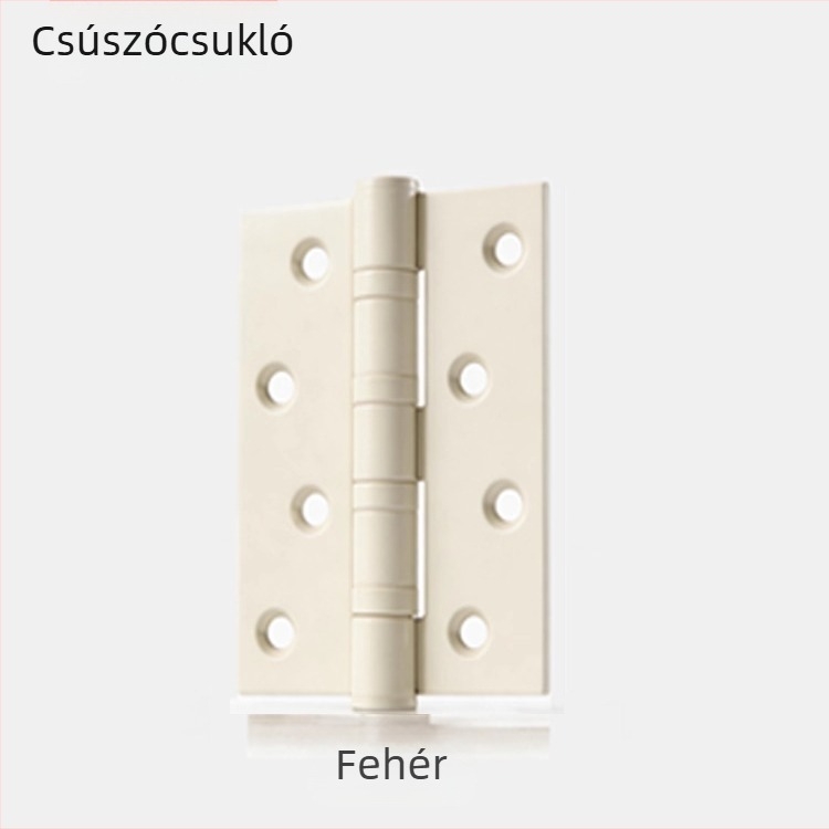 304 rozsdamentes acél ajtózsanér, sík nyitású kivitel, elektroplatinált felület, modern minimalista stílus, fa ajtókhoz (hálószoba, fürdőszoba, konyha).