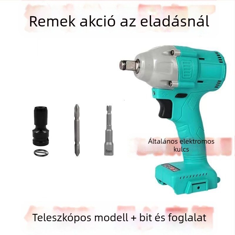 Elektronikus csavarhúzó átalakító fej, hatszögletes univerzális teleszkópos csukló, rugalmas hüvely, lila szantálfa