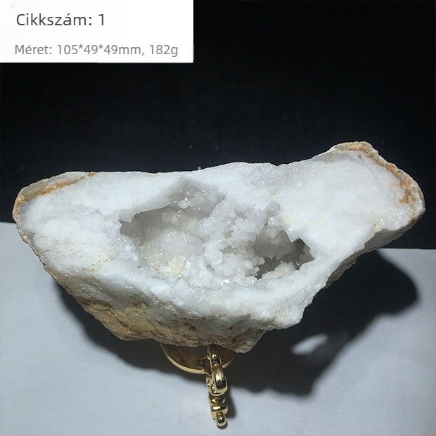 Karkötő a bőség kosara motívummal és pénz erszény motívummal, demagnetizált kristály, nyers kő, asztali dekoráció